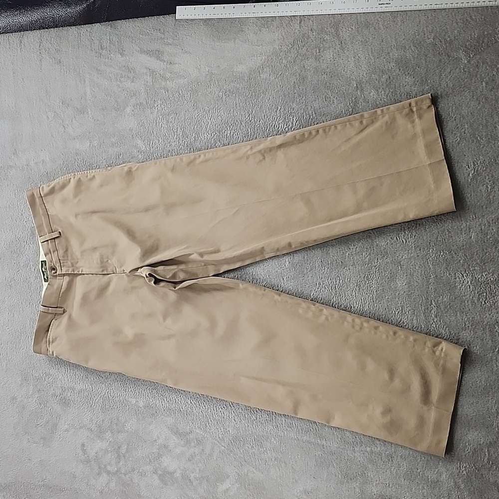Eddie Bauer Pants Men's 32/30 Tan Classic Fit Wrinkle Stain Resistant Straight